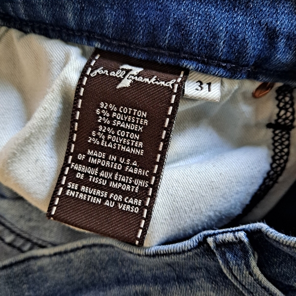 7 For All Mankind Straight Denim Jeans - Picture 6 of 6